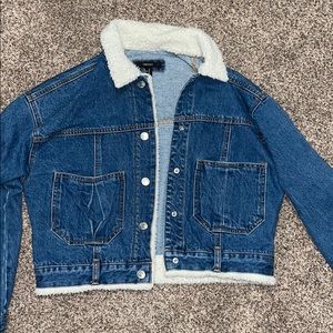 Cropped jean jacket
